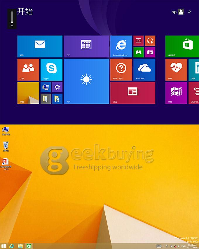 Onda V102w Intel Z3735F Quad Core 10.1 Inch Tablet PC Windows 8.1 FHD IPS 2GB/32GB 1920*1200 Bluetooth 4.0 - Silver
