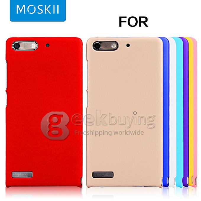 MOSKII Shield PC Back Case Protective Cover for HUAWEI Ascend G6 Smartphone - White