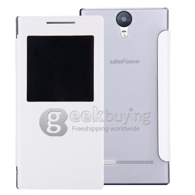 Original View Style Flip Cover Protective Case for ULEFONE BE ONE Smartphone - White