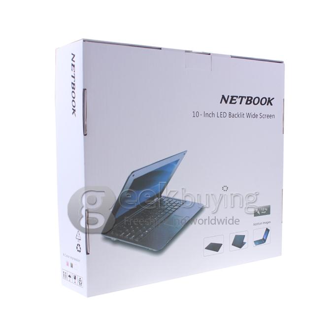 Q717 10.1 inch Touch Screen VIA 8880 A9 Android Notebook 4G ROM HDMI - Black