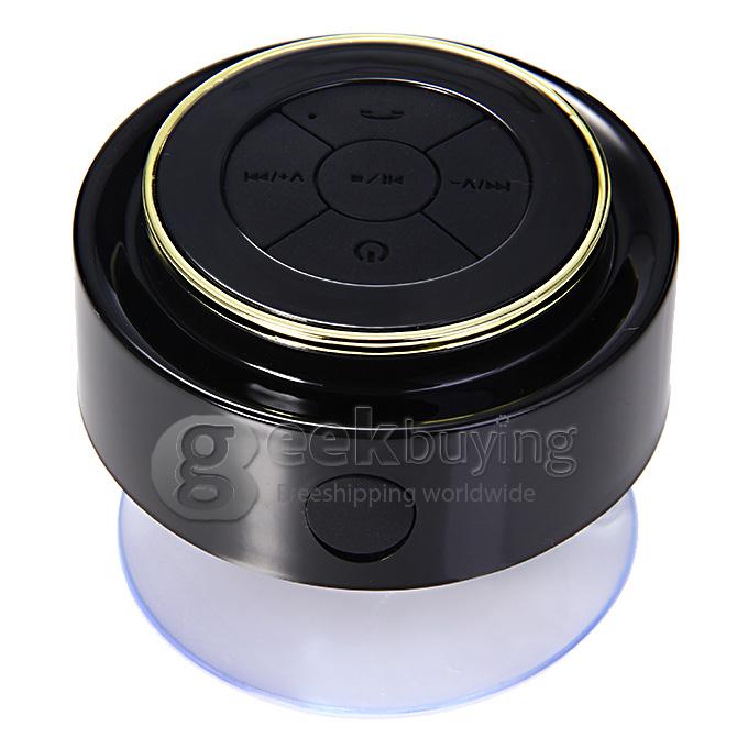 F102 IP67 Waterproof Creations Wireless Bluetooth 3.0 Shower Suction Speaker Hand-free Function - Gold