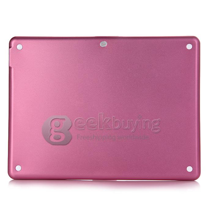 Portable Keyboard for iPad Air Bluetooth Keyboard 360 Degrees Rotating 180 Degrees Flip - Pink