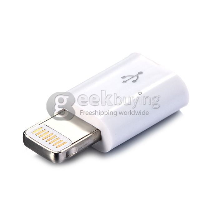Micro USB Female to 8 Pin Male Data Adapter Convertor for iPhone