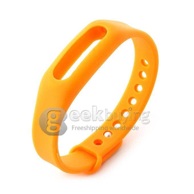 Replacement Wrist Strap Wearable Wrist Band for XIAOMI MI Band Bluetooth Bracelet - Orange