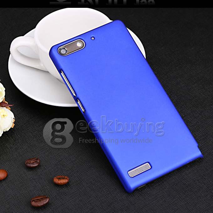 MOSKII Shield PC Back Case Protective Cover for HUAWEI Ascend G6 Smartphone - Blue