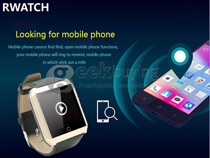 RWATCH R6S Wearable Bluetooth 4.0 Smart Watch Compass Hands-Free Call Pedometer Sleep Tracker for Android iOS Gold