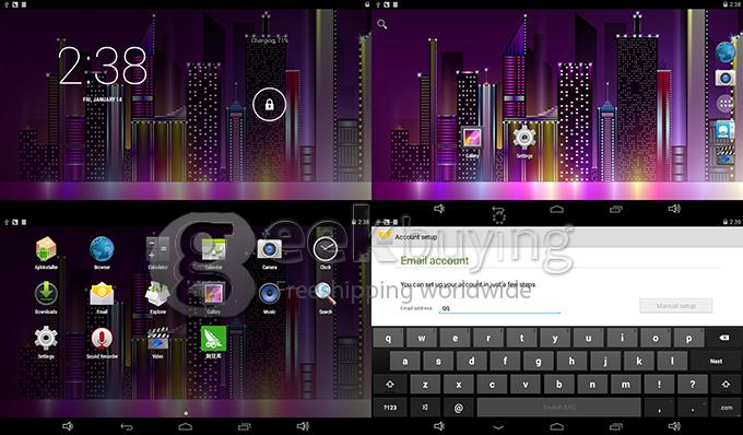 H7 Smart RK3126 Cortex-A9 Quad Core 7 Inch Tablet PC Android 4.4 OS 8GB ROM IPS Capacitive Touch Screen  - White