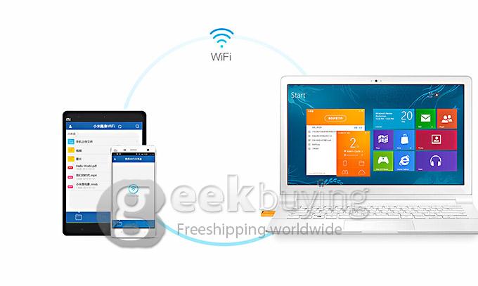 Xiaomi 150Mbps USB 2.0 WiFi Access Point Adapter Built-in 8GB Flash Drive U Disk - Black