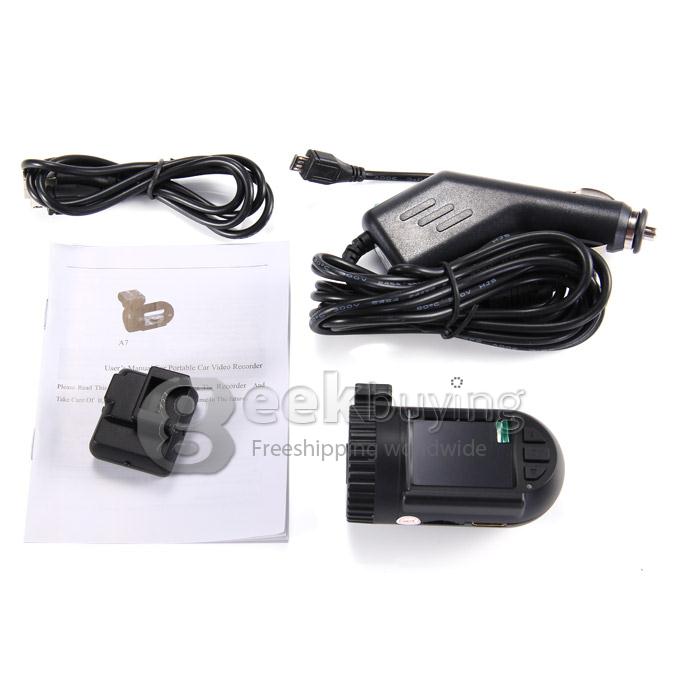 Mini 0805 Ambarella A7LA50D OV4689 CMOS 2304*1296P 30FPS GPS Logger Car DVR 1.5 Inch LCD Dash Camcorder Built-in 8GB