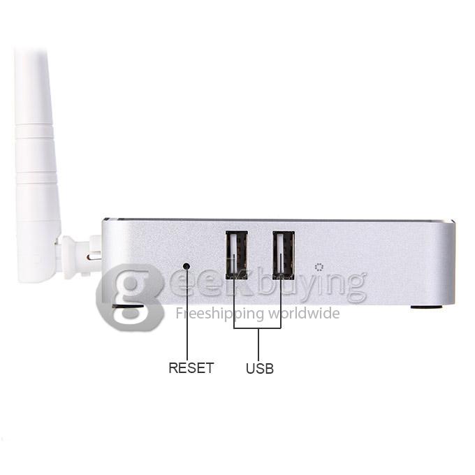 M8S RK3288 Quad Core 1.8GHz Android 4.4 Mini TV BOX HDMI HDD Player 2G/8G Dual Band 2.4G/5G WIFI Bluetooth 2.0MP Camera - Silver