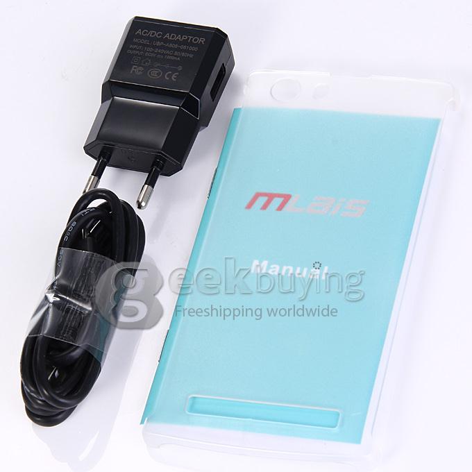 MLAIS M9 Smartphone MTK6592M Octa Core 1.4GHz QHD 5.0Inch Android 4.4 OS 1GB RAM 8GB ROM QHD 5.0MP 3G/GPS/OTG - Black