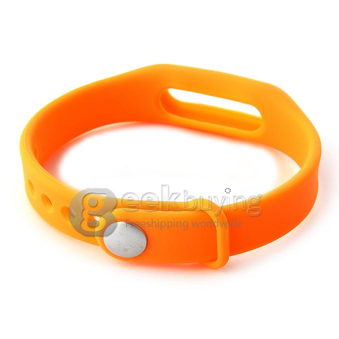 Replacement Wrist Strap Wearable Wrist Band for XIAOMI MI Band Bluetooth Bracelet - Orange