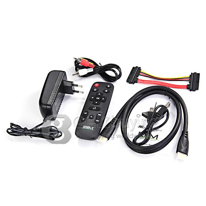 RKM MK80 Plus Allwinner A80 Octa Core 4K Media Player 4G RAM 32G ROM 802.11AC 2.4G/5G WIFI Bluetooth SATA DLNA USB 3.0 - Black