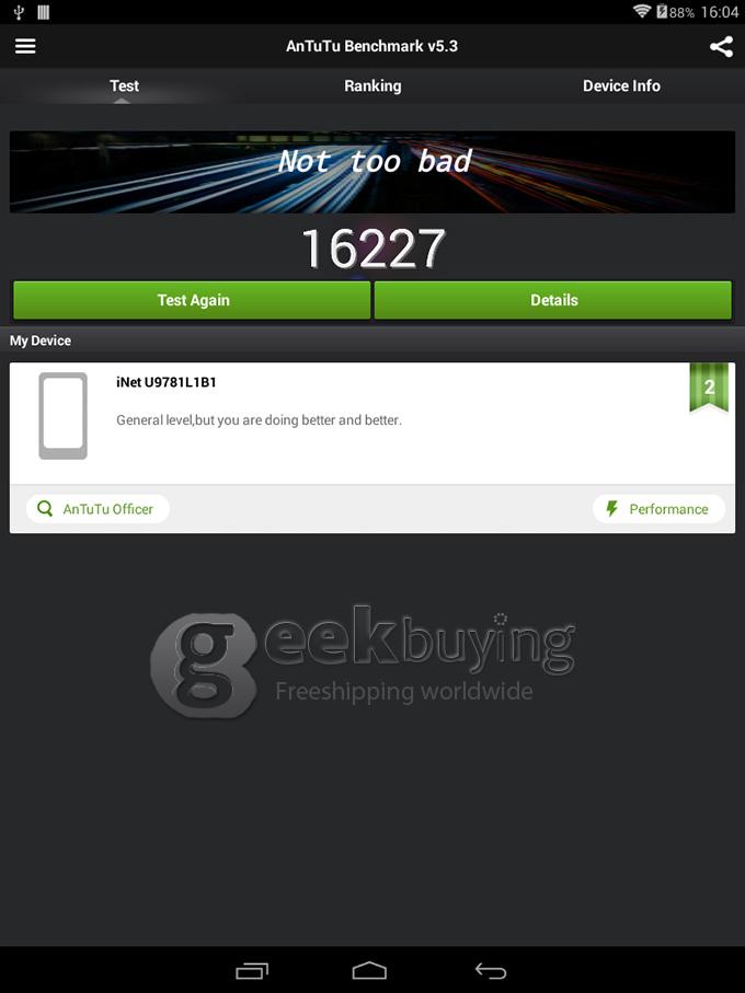 AM983 Allwinner A33 Quad Core 9.7 Inch Tablet PC Android 4.4 OS 1GB/16GB Capacitive Touch Screen BT - Silver