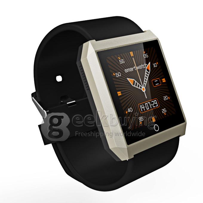 RWATCH R6S Wearable Bluetooth 4.0 Smart Watch Compass Hands-Free Call Pedometer Sleep Tracker for Android iOS Gold