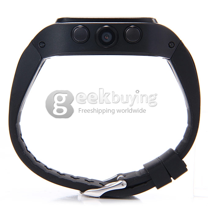 PW306 MTK6572 Dual Core 1.3GHz 1.54 Inch Android 4.2 Smartphone Watch 4G-ROM Capacitive Touch Screen 3MP 3G/GPS/WIFI - Black