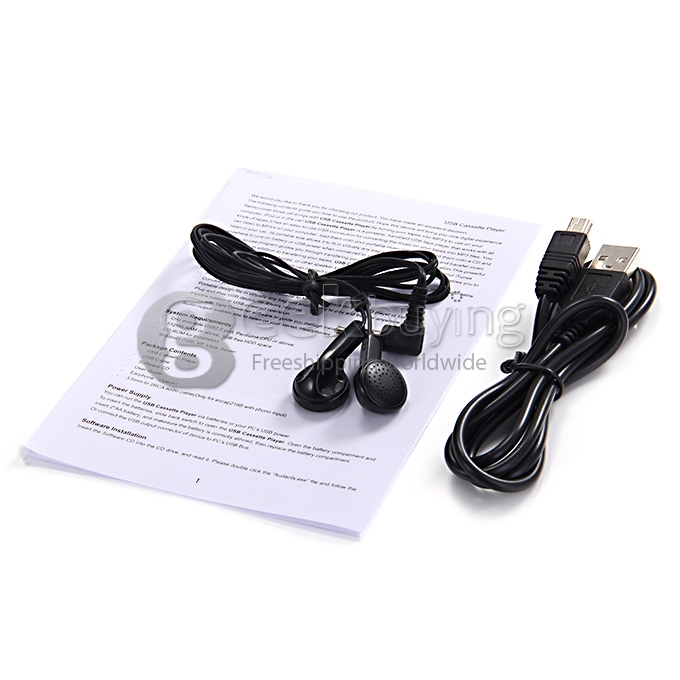 Hotest USB Cassette Tape to MP3 Converter Player Use USB Flash Drive/Flash Memory/Disk Pen Drive