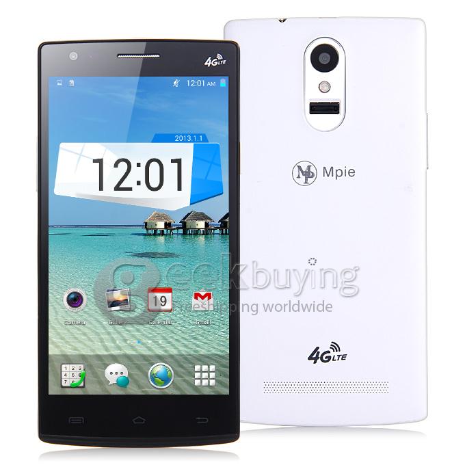 MPIE P3000T 5.0 Inch HD 4G LTE Android4.4 2GB 16GB Smartphone MTK6592+6290 Octa Core 1.7GHz 8.0MP Miracst - White