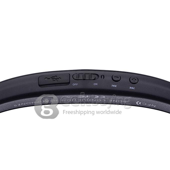 Digicare DO Bone Conduction Headphone Ear Hook Wireless Bluetooth Earphone with NFC and Speaker Connection Call Function - Black