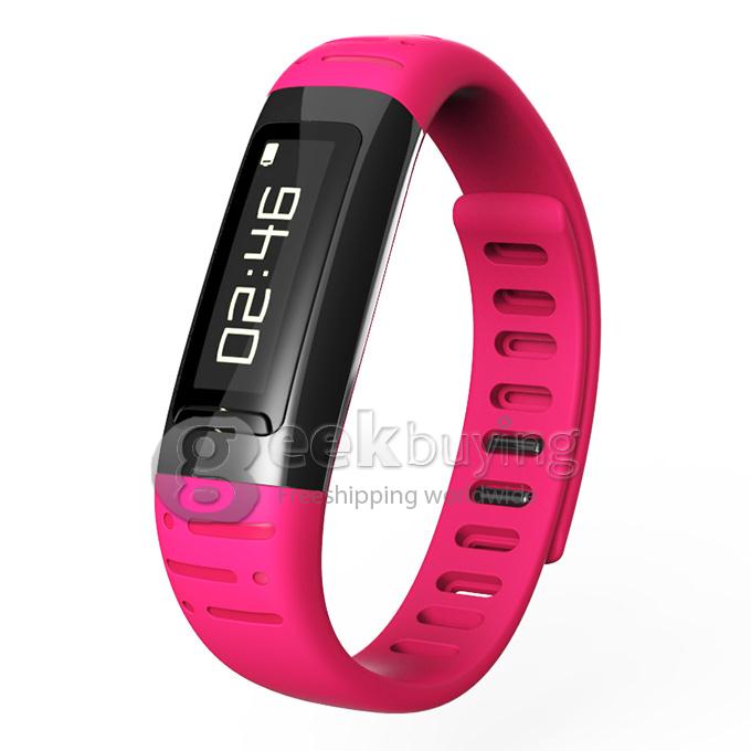 R Watch R8 Bluetooth Smart Wrist Watch Pedometer Anti Lost for iPhone Android Samsung - Rose Red