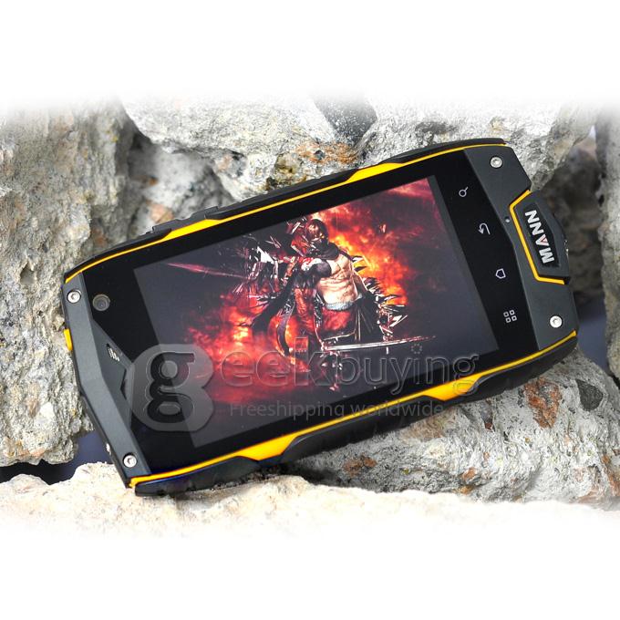 MANN ZUG 3 4.0inch IP68 Waterproof Rugged Phone Snapdragon MSM8212 Quad Core 1.2GHz Android 4.3 Smartphone 1GB -Yellow