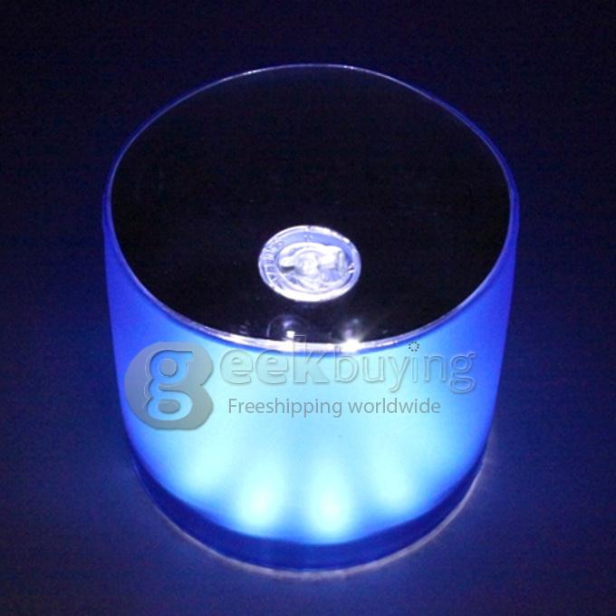 PC03 6W 10 LED Inflatable Solar Lantern / Solar Camping Light Blue