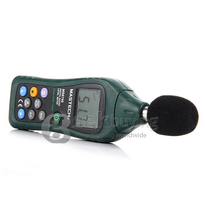 MASTECH MS6708 Professional Digital Sound Level Meter Decibel Tester 30-130dB