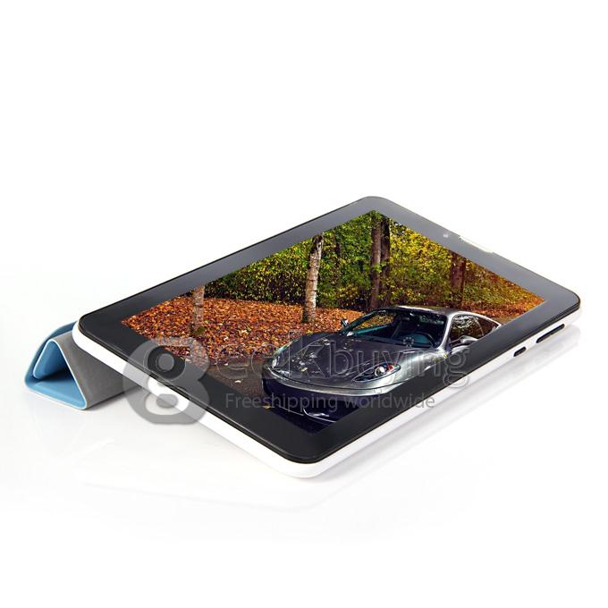 F729-6 3G Phone Call 7 Inch Tablet PC Android 4.2 MTK6572 1024*600 Pixels Capacitive Screen BT - Blue