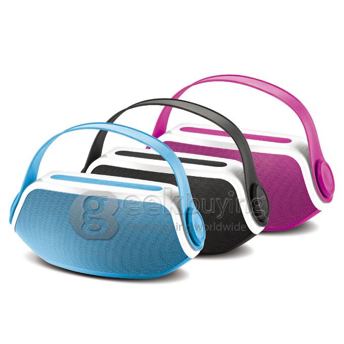 Portable Hand-held Wireless Bluetooth Audio Speaker Car Hands-free Call - Black