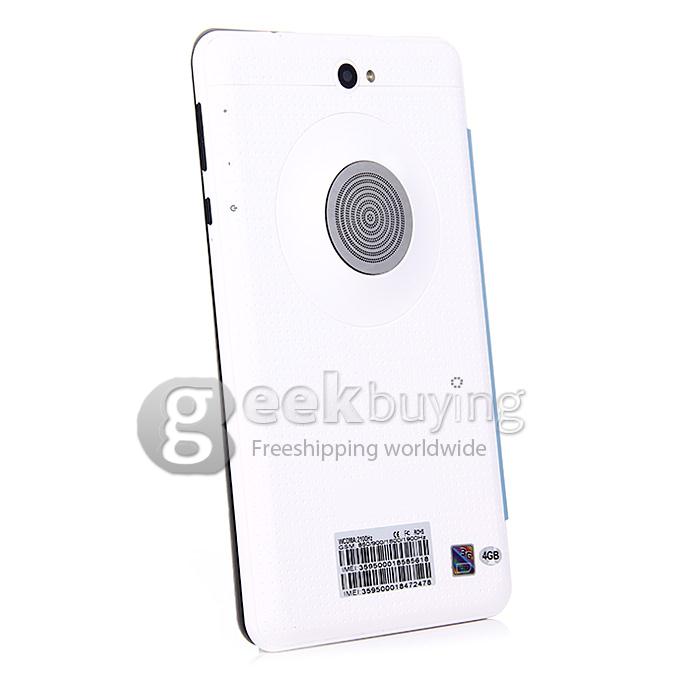 F729-6 3G Phone Call 7 Inch Tablet PC Android 4.2 MTK6572 1024*600 Pixels Capacitive Screen BT - Blue