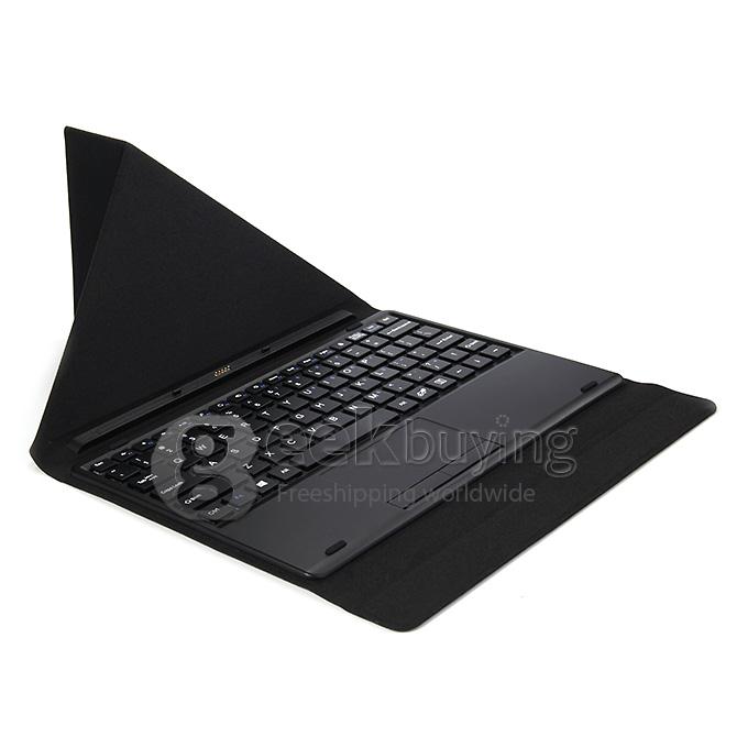 Original Removable Magnetic Docking Keyboard PU Leather Cover Case with Touch Pannel for PIPO W3F 10.1 Inch Tablet PC - Black