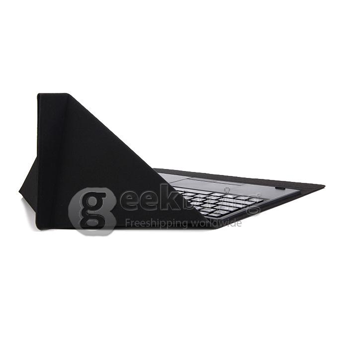 Original Removable Magnetic Docking Keyboard PU Leather Cover Case with Touch Pannel for PIPO W3F 10.1 Inch Tablet PC - Black