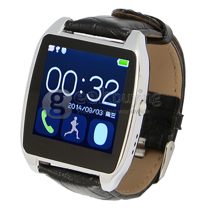 RWATCH R7 Luxury Anti-lost Bluetooth Smart Wrist Watch with Pedometer Sleep Test Altimeter Barometer Thermometer Silver