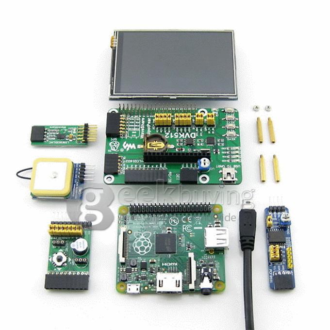 Raspberry Pi RPi Model A+ (Package A) Accessory Kits ARM11+LCD+DVK512+PCF8591+L3G4200D+LSM303DLHC+74LVC8T245+Mix Board