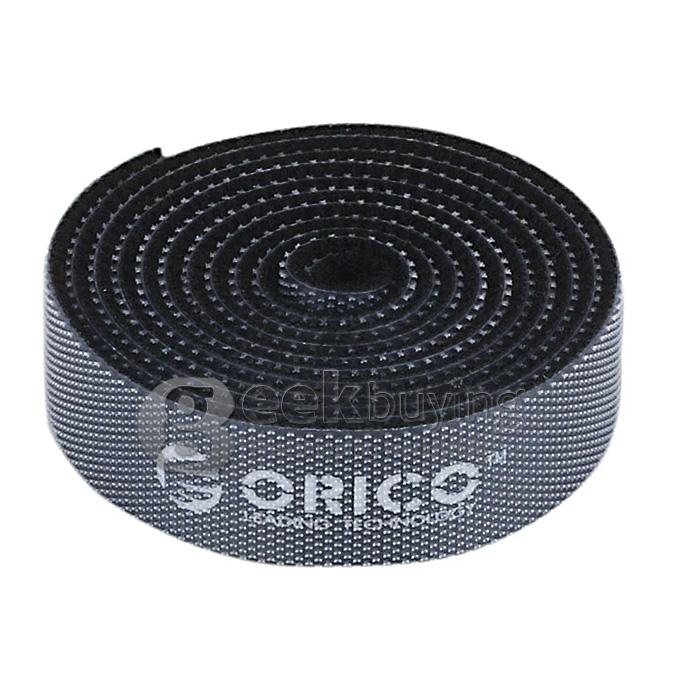 ORICO CBT-1S Reusable Hook & Loop Cable Ties Wire Management Band Binging Strap with Label for Household Electronic - Black