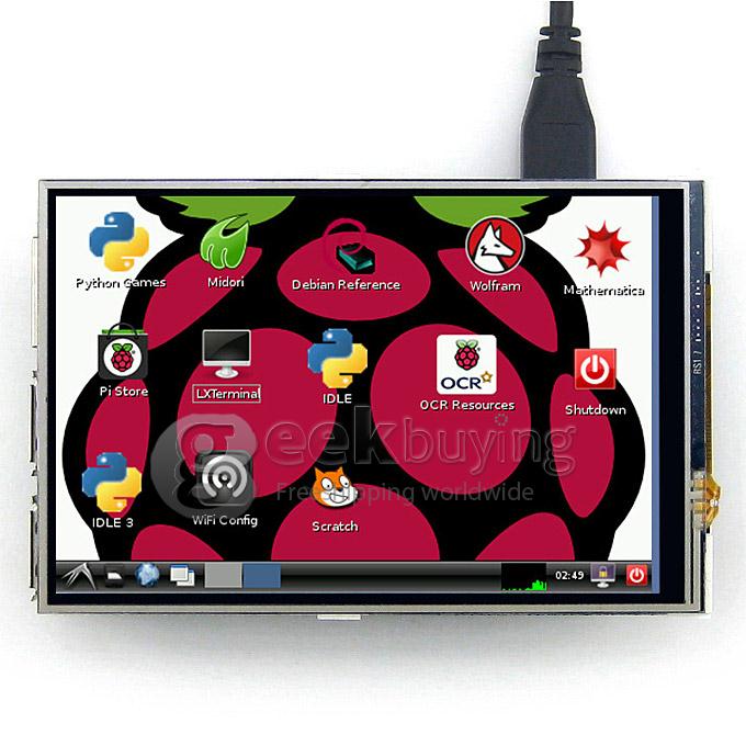 [Wholesale] 20pcs 4 inch Touch Screen TFT LCD Designed for Raspberry Pi 2 RPi Model B/B+