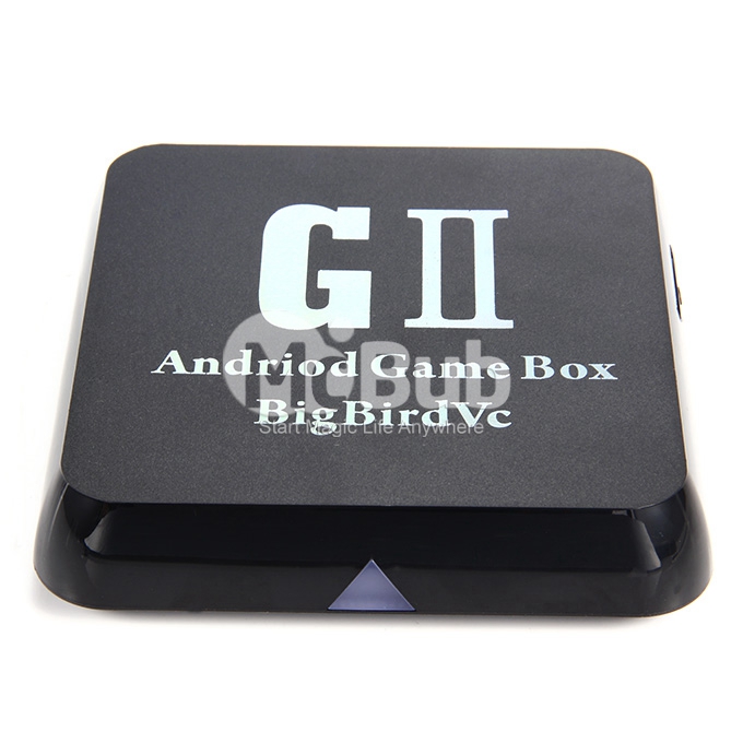 R-G2 Android 4.4 Slim Game Console + Quad Core Android 4.4 4K 3D Game Player Box 2GB/8GB Dolby 3G 2.4G/5.0G Wifi - Black