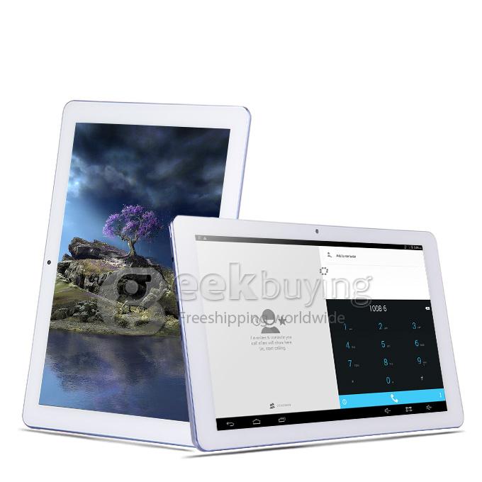 HUU H1088 10 Inch 3G Phone Call Tablet PC Android 4.4 OS Quad Core 1GB/16GB IPS Screen BT/GPS - White