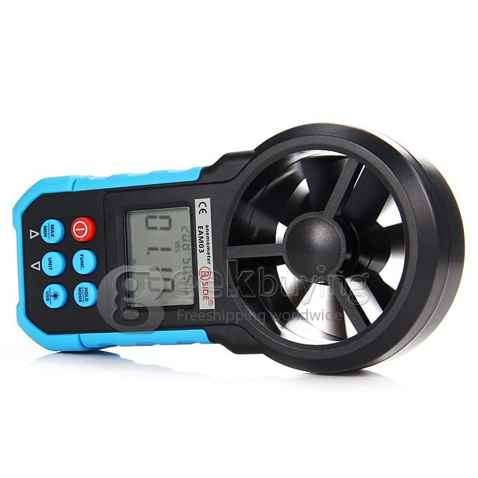 BSIDE EAM03 Digital Anemometer Wind Speed Meter Anemometro Air Flow Temperature Humidity Tester With USB Interface