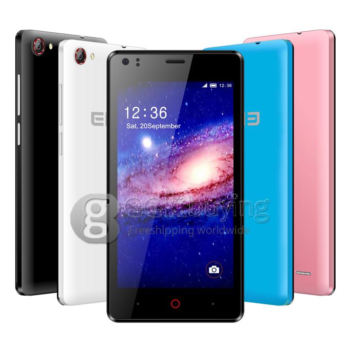 Elephone G1 4.5 inch Android Phone FWVGA IPS MTK6582M Quad Core Android 4.4 Smartphone 4GB ROM 5MP GPS WIFI - White