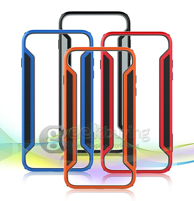 Nillkin Frame Series Protective Cover Shell Bumper PC TPU Case for iPhone 6 Plus -Red