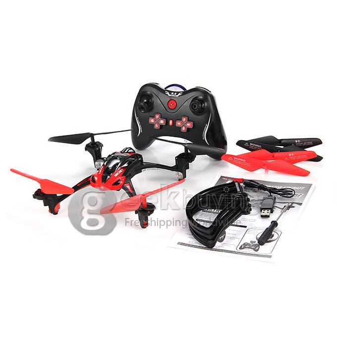 LISHI TOYS L6052 4-CH 2.4GHz 6-axis Gyroscope Remote Control RC Quadcopter UFO with Headless Mode - Red