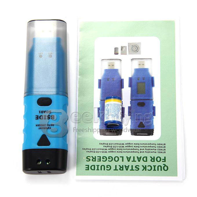 Bside BDA01 DC Voltage Data Logger USB 4~20mA Resolution 64KBytes1 Sec Samp LED Alarm