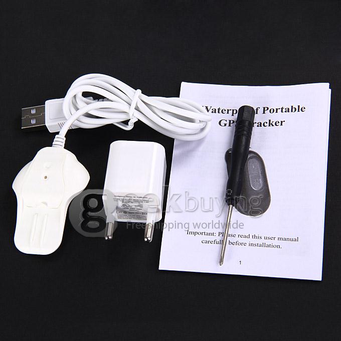 LK-902 Mini/Waterproof GPS Tracker GSM GPS Tracking Device For Child /Pets /Car(EU Plug)- White