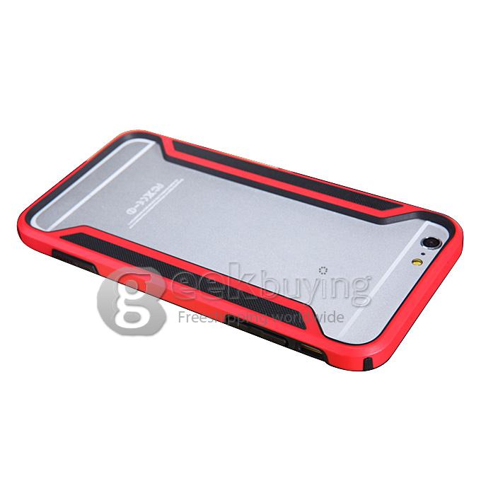 Nillkin Frame Series Protective Cover Shell Bumper PC TPU Case for iPhone 6 Plus -Red