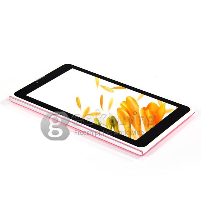 7 Inch F733D 2G Phone Call Android 4.2 Tablet PC 1024x600 Pixels Capacitive Screen BT - Pink