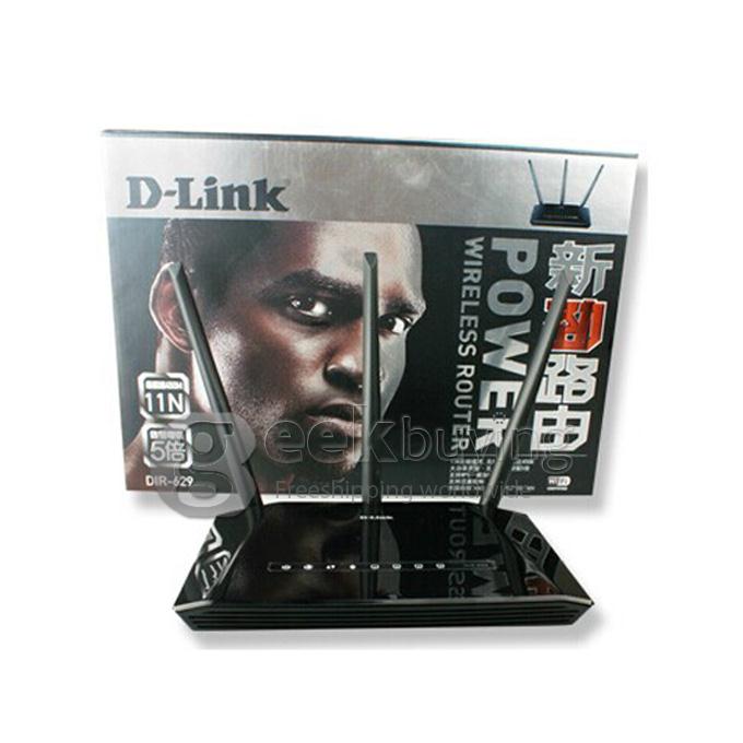 D-LINK DIR-629 2.4GHz IEEE 802.11N 450Mbps Wireless WIFI Router Modem with 3 External Antenna - Black