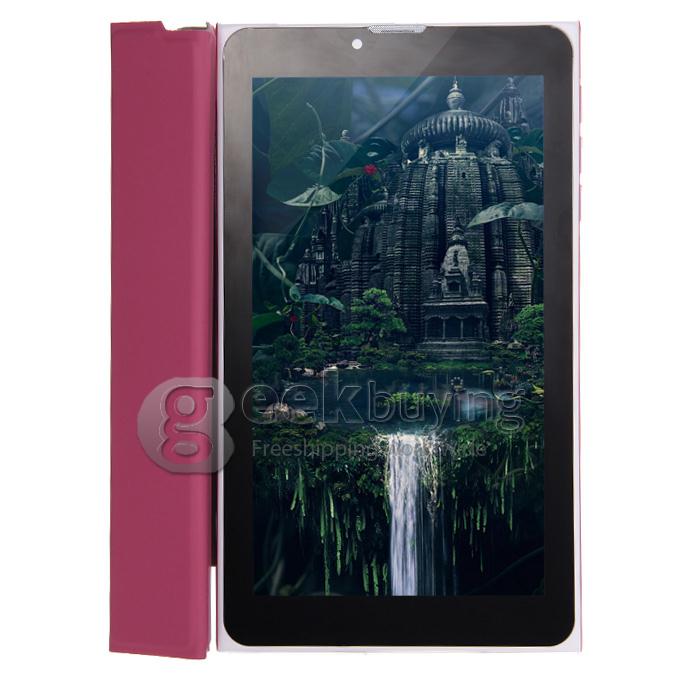 F733-3G 7 Inch 3G Phone Call Tablet PC Android 4.2 MTK6572 1024*600 Pixels Capacitive Screen BT - Pink