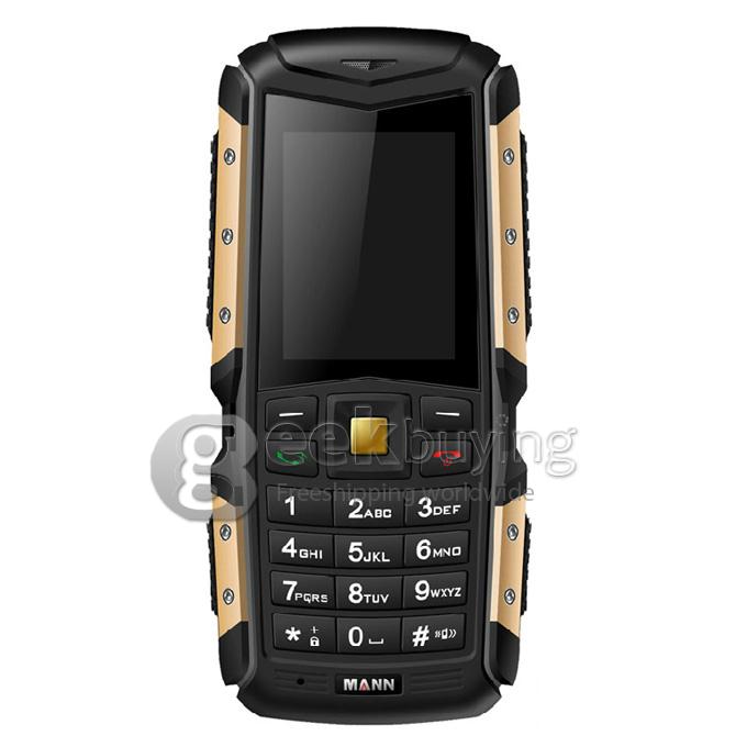MANN ZUG S IP67 Waterproof Rugged Phone Dustproof Shockproof Dual SIM Cards GSM Cell Phone - Gold