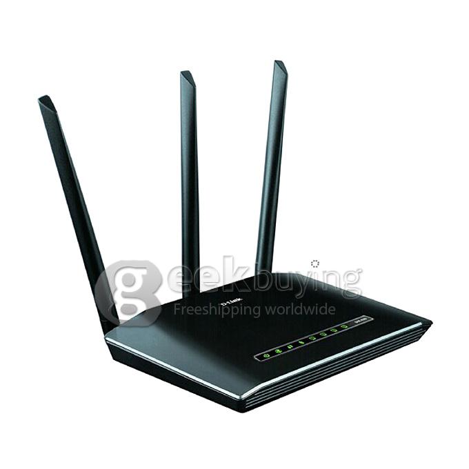 D-LINK DIR-629 2.4GHz IEEE 802.11N 450Mbps Wireless WIFI Router Modem with 3 External Antenna - Black